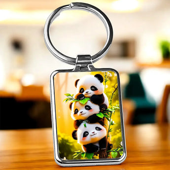 Porte Clé 3 petits Pandas - Les Bois d'Aurore