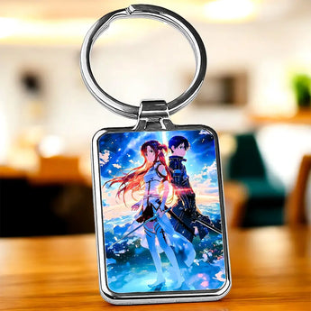 Porte Clé Asuna et Kirito - Les Bois d'Aurore