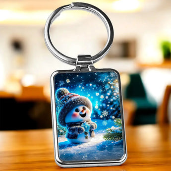 Porte Clé Bonhomme de Neige Mignon - Les Bois d'Aurore