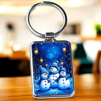 Porte Clé Bonhomme de neige - Les Bois d'Aurore
