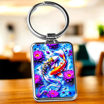 Porte Clé Carpe Koi - Les Bois d'Aurore