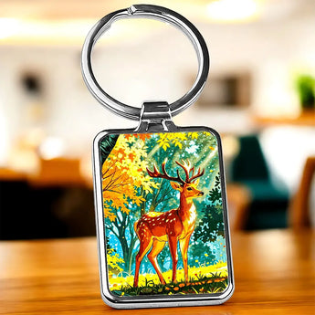 Porte Clé Cerf Dessin - Les Bois d'Aurore