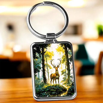Porte Clé Cerf Forêt - Les Bois d'Aurore