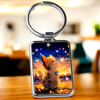 Porte Clé Chat Dessin - Les Bois d'Aurore