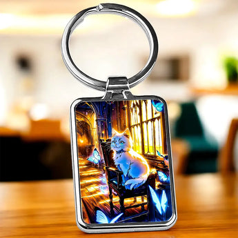 Porte Clé Chat Papillon - Les Bois d'Aurore