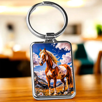 Porte Clé Cheval Majestueux - Les Bois d'Aurore