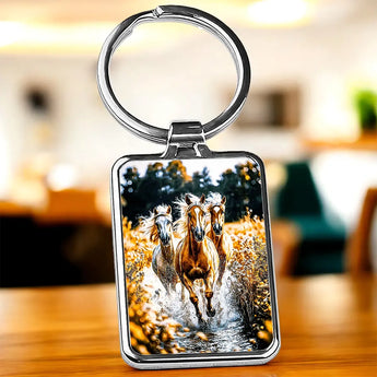 Porte Clé Chevaux Sauvages - Les Bois d'Aurore