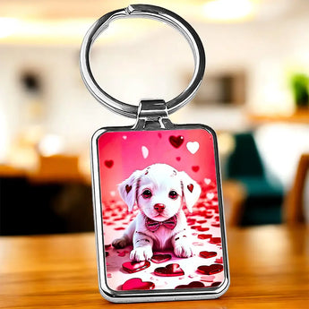 Porte Clé Chiot Coeur - Les Bois d'Aurore