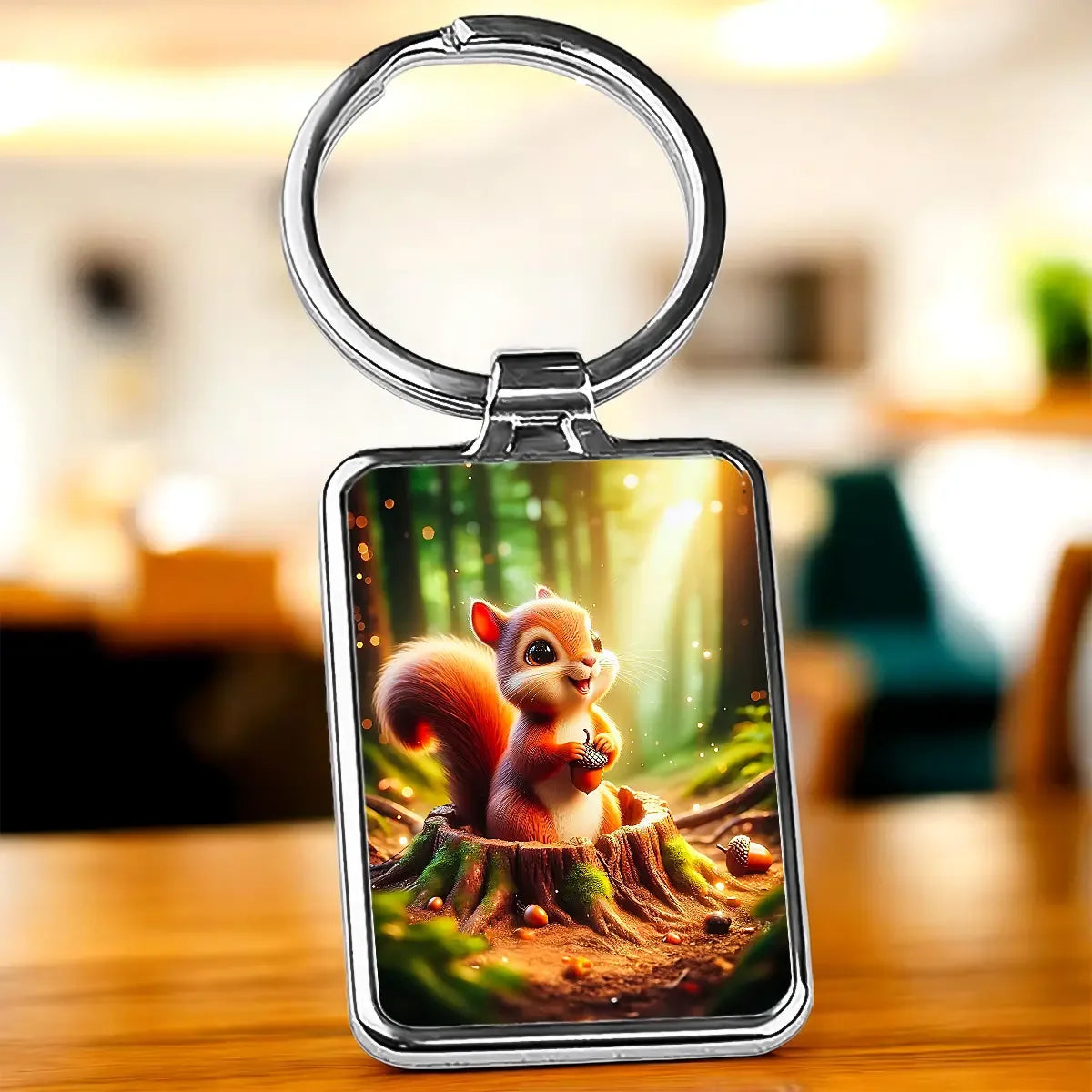 Porte Clé Ecureuil Forêt - Les Bois d'Aurore