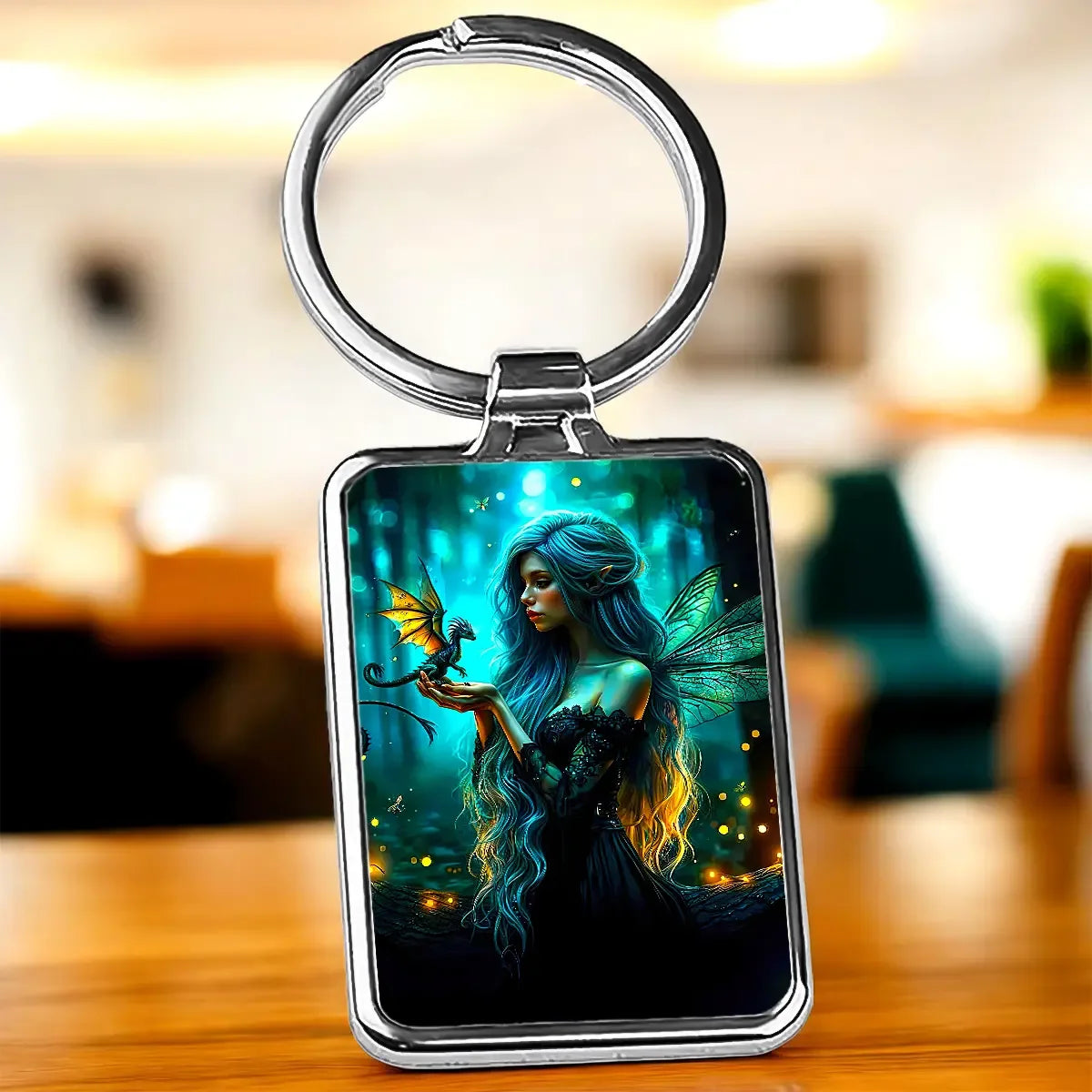 Porte Clé Fée Dragon - Les Bois d'Aurore