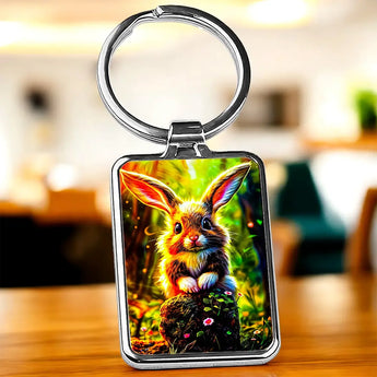 Porte Clé Lapin Forêt - Les Bois d'Aurore