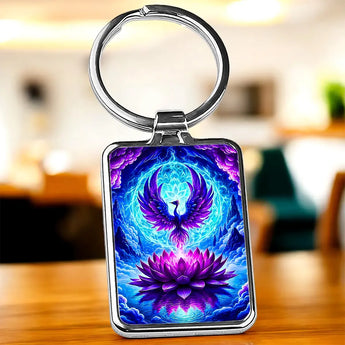 Porte Clé Phoenix Lotus - Les Bois d'Aurore