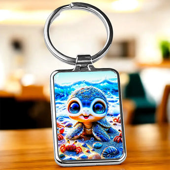 Porte Clé Tortue Adorable - Les Bois d'Aurore