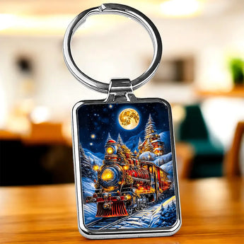 Porte Clé Train Noël - Les Bois d'Aurore