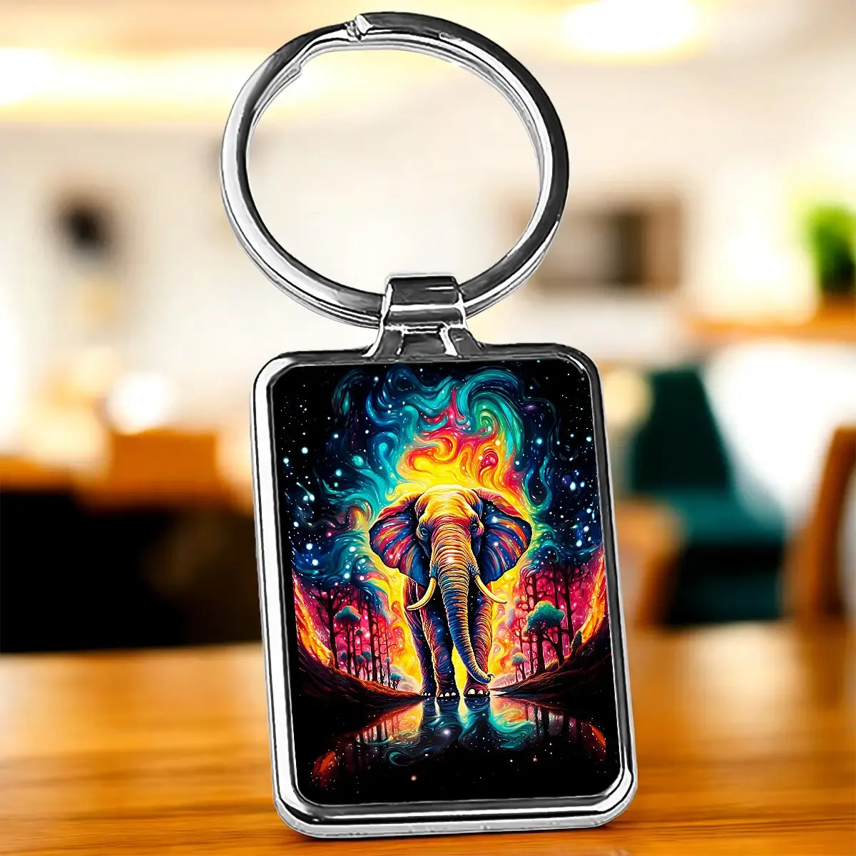 Porte Clé Éléphant Voyage - Les Bois d'Aurore