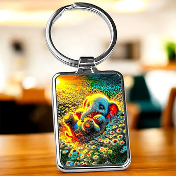 Porte Clé Éléphanteau - Les Bois d'Aurore