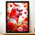 Cadre Blanc Perroquet Rose