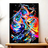 Tableau Ayaka Genshin Impact : impression canvas anime vibrante