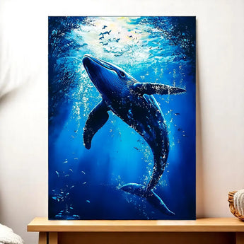 Tableau Baleine Bleue - Les Bois d'Aurore