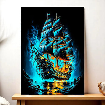 Tableau Bateau Pirate - Les Bois d'Aurore