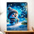 Tableau Bonhomme de Neige Mignon
