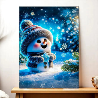 Tableau Bonhomme de Neige Mignon - Les Bois d'Aurore