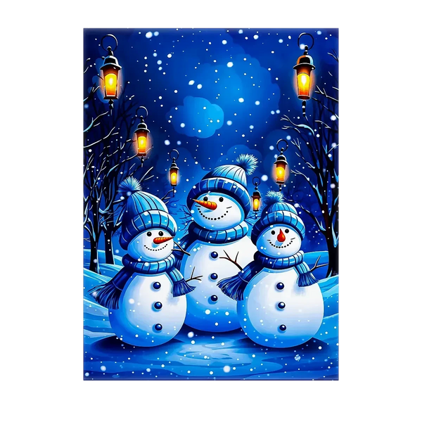 Tableau Bonhomme de neige – 10x15 cm