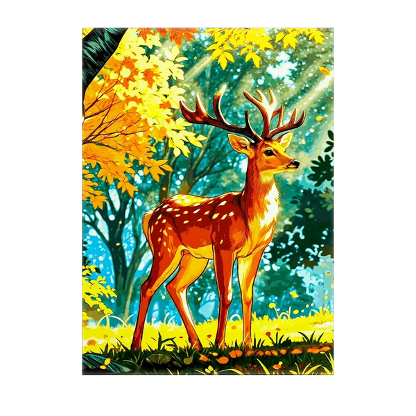 Tableau Cerf Dessin – 10x15 cm