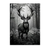 Poster Cerf Noir et Blanc