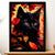 Cadre Noir Chat Automne