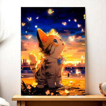 Tableau Chat Dessin - Les Bois d'Aurore