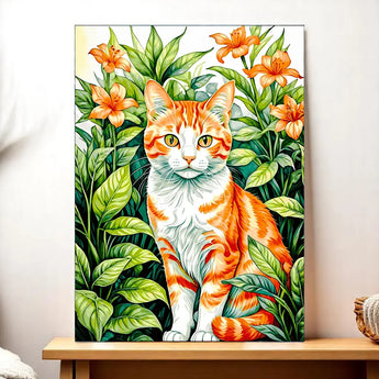 Tableau Chat Paisible - Les Bois d'Aurore