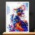 Cadre Blanc Chat Peinture