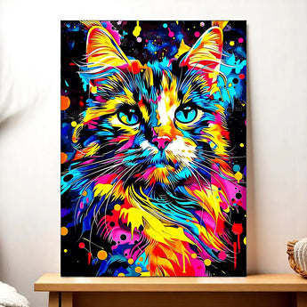 Tableau Chat Pop - Les Bois d'Aurore