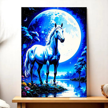 Tableau Cheval Blanc - Les Bois d'Aurore