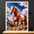 Cadre Blanc Cheval Majestueux