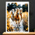 Cadre Blanc Chevaux Sauvages