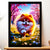 Cadre Noir Chien Fluffy
