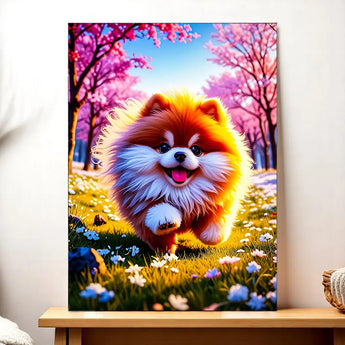 Tableau Chien Fluffy - Les Bois d'Aurore