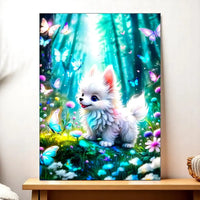 Tableau Chien Papillon
