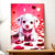 Tableau Chiot Coeur