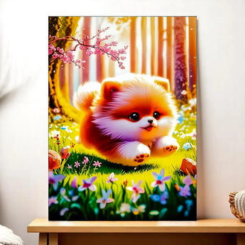 Tableau Chiot Fluffy - Les Bois d'Aurore