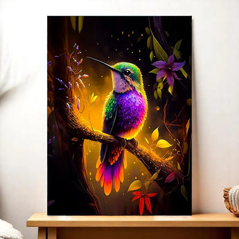 Tableau Colibris Violet - Les Bois d'Aurore