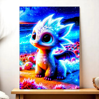 Tableau Dragon Blanc - Les Bois d'Aurore