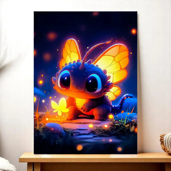 Tableau Dragon Papillon - Les Bois d'Aurore