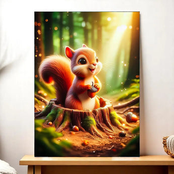 Tableau Ecureuil Forêt - Les Bois d'Aurore