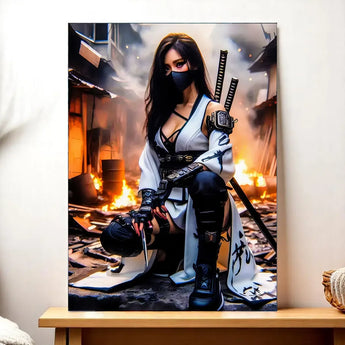 Tableau Femme Ninja - Les Bois d'Aurore