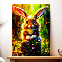 Tableau Lapin Forêt