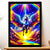 Cadre Noir Licorne Arc en Ciel