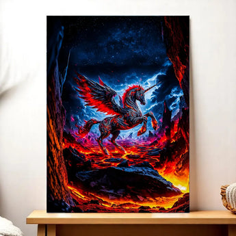 Tableau Licorne de Feu - Les Bois d'Aurore